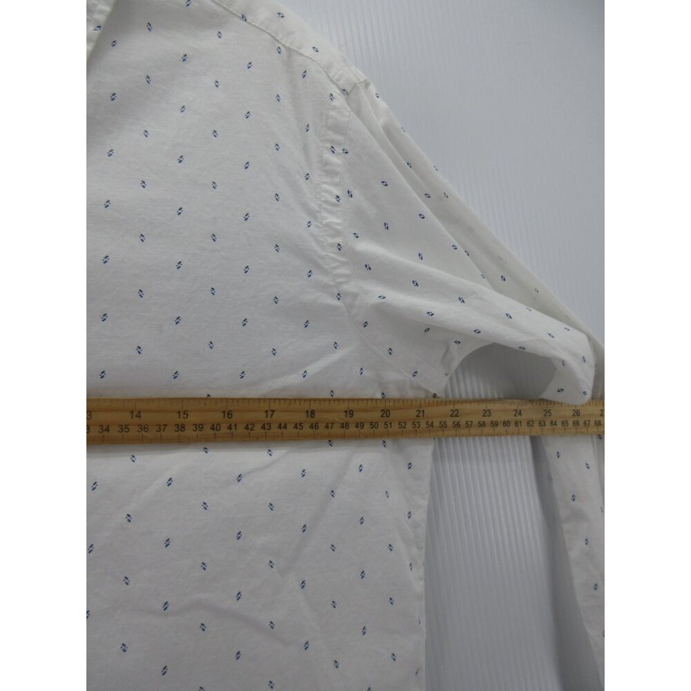 Ralph Lauren Shirt Medium Button Down Micro Geometric Preppy Woven - Picture 5 of 11